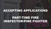 Accepting Applications for Part-Time Fire Inspector/Fire Fighter.